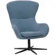 Poltrona - couleur Blu - Base en métal verni, scocca imbottita rivestita en tessuto - Modèle 050-DA2-lb