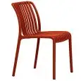 Sedia - couleur rosso - Structure en polypropylène - Modèle 073-rossa