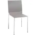 Sedia - couleur Gris - Structure en métal chromé, scocca en polypropylène - Modèle 074-CT123-G