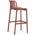 Sgabello - couleur rosso - Structure en polypropylène - Modèle 076-ZL78-r