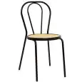 Sedia - couleur noir - Structure en métal verni, seduta en polypropylène - Modèle 084-AR38