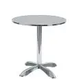 Table - couleur aluminium - Structure en aluminium, plateau en acier inox - Modèle 092-MTA003AK-01