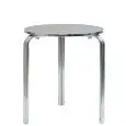 Table - couleur aluminium - Structure en aluminium, plateau en acier inox - Modèle 100-MTA011