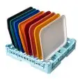 PANIER POUR LE LAVAGE DES 8 PLATEAUX MODÈLE  FAST FOOD - MOD. 100120 - DIM. PANIER 50 x  50  cm - NORME CE