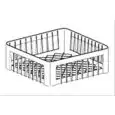 PANIER MAILLE LARGE POLYPROPYLENE - MOD. CQ/3516/LPL - Dimensions cm 35x35x16