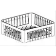 PANIER MAILLE LARGE POLYPROPYLENE - MOD. CQ/4016/LPL - Dimensions cm 40x40x16