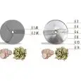 DISQUES COUPELÉGUMES - Mod. E -pour modèle chef - pour trancher