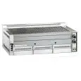GRILLE À PIERRE DE LAVE B - Prévue pour méthane - Mod. B 115 - Grille de cuisson en fonte émaillée opaque - Puissance 23 kW - Alimentation méthane-GPL - Dim. cm 114x70x38h - Norme CE
