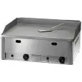 PLANCHA À GAZ DE COMPTOIR - Mod. FRY2/LM - SURFACE lisse - PUISSANCE 8 kW - Plan de cuisson 65x48 cm -Alimentation MÉTHANE/GPL - Norme CE