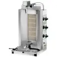 GYROS MACHINE À KEBAB À GAZ - ( kit GPL inclus ) - Mod. GYR 60M - STRUCTURE EN ACIER INOX - CAPACITÉ VIANDE Kg 10-30 - PUISSANCE 10,2 kW - Monophasé - Norme CE