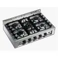 FOURNEAU 5 FEUX - Cod. EKP 96 - Alimentation en gaz - Capacité thermique nominale de plan de cuisson 14,3 kW - Dim. extérieures 90 x 62 x h 26,5 cm
