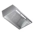 Hotte murale en acier inox AISI 304 (sans moteur) - filtres labyrinthe - Éclairage au néon