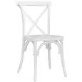 Sedia - couleur blanc - Structure en bois - Modèle 1186-HT35-W