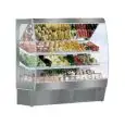 PRÉSENTOIR MURAL RÉFRIGÉRÉ - MOD. LIDO FV INOX - POUR FRUITS ET LÉGUMES - VENTILÉ - TEMPÉRATURE MINIMALE DE SERVICE °C +6/+8 - SELF SERVICE - MODULAIRE- NORME CE
