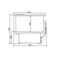 SUPPORT CAISSE ENREGISTREUSE 78 cm SALINA