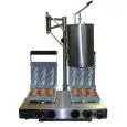 MACHINE À CRÊPES SUR BÂTONNETS - MOD. PIASTRA CS2 - 2 PLAQUES EN ALUMINIUM ALUMINIUM TRAITÉ AU TITANE - ALIMENTATION 230V /50Hz MONOPHASÉE - PUISSANCE 3000 W - DIM. L 50 X P 37 X h 19 cm - NORME CE