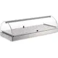 VITRINE,PRÉSENTOIR CHAUFFANTE - MOD. ZC92S - PARTIES LATÉRALES ET PORTES EN PLEXIGLASS - PUISSANCE  W 800 - Alimentation V 230/50hz monophasé - DIM. Cm L 80 x P 35 x h 25 - NORME CE