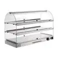 VITRINE,PRÉSENTOIR CHAUFFANTE - MOD. ZC94S - PARTIES LATÉRALES ET PORTES EN PLEXIGLASS - PUISSANCE  W 800 - Alimentation V 230/50hz monophasé - DIM. Cm L 80 x P 35 x h 54 - NORME CE