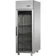 ARMOIRE RÉFRIGÉRÉE EN ACIER INOX AISI 304 - VENTILÉE  - Mod. BG06ETNPV - CAPACITÉ 600 Lt - N. 1 PORTE EN VERRE - TEMPÉRATURE  0/+10°C - Dim. cm 71x70xh203/210 - Norme CE
