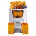 PRESSE AGRUME EN ACIER INOX - Mod. F 50 C - CHARGE MANUEL  - COMPTEUR NUMÉRIQUE D'ORANGES- CAPACITÉ  20/25 jus pressé par minute - VOLUME FRUIT  max Ø mm 85 - MONOPHASÉ - NORME CE