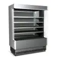 PRÉSENTOIR MURAL RÉFRIGÉRÉ - MOD. VULCANO 80 INOX C/P - POUR VIANDE PRÉEMBALLÉE - VENTILÉE - TEMPÉRATURE MINIMALE DE FONCTIONNEMENT °C 0/+2 - SELF SERVICE - NON CANALISABLE - NORME CE