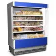PRÉSENTOIR MURAL RÉFRIGÉRÉ - MOD. VULCANO 80 PEINT S/L - POUR CHARCUTERIE ET LAITAGES - VENTILÉ - TEMPÉRATURE MINIMALE DE SERVICE °C +3/+5 - SELF SERVICE -NON MODULAIRE- NORME CE
