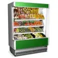 PRÉSENTOIR MURAL RÉFRIGÉRÉ - MOD. VULCANO 80 PEINT F/V - POUR FRUITS ET LÉGUMES - VENTILÉ - TEMPÉRATURE MINIMALE DE SERVICE °C +6/+8 - SELF SERVICE -NON MODULAIRE- NORME CE