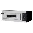 FOUR ÉLECTRIQUE MÉCANIQUE À PIZZA- Mod. BASIC 1/50/V - N. 1 chambre avec vitre - Plan de cuisson en briques réfractaires - Dim. de la chambre  62 x  50 x 12 h - N. Pizzas 1 (Ø cm 45) - Puissance 4 Kw - Norme CE