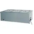 TABLE CHAUFFANTE POUR COMPTOIR BAIN MARIE - MOD. BM - Structure en acier inox - Thermostat réglable +30°/+90°C - Voltage V230 50/60 Hz