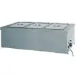 TABLE CHAUFFANTE POUR COMPTOIR RÉSISTANCE À SEC - MOD. BMS - Structure en acier inox - Thermostat réglable +30°/+90°C - Voltage V230 50/60 Hz