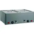 TABLE CHAUFFANTE POUR COMPTOIR BAIN MARIE - MOD. BMV - Structure en acier inox - Thermostat réglable +30°/+90°C - Voltage V230 50/60 Hz