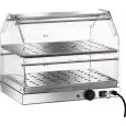 VITRINECHAUFFANT- MOD. VBR2 - Structure en acier inox - N. 2 Niveaux - Thermostate +30°/+90° C - Voltage V230 50/60 Hz