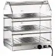 VITRINECHAUFFANT- MOD. VBR3 - Structure en acier inox - N. 3 Niveaux - Thermostate +30°/+90° C - Voltage V230 50/60 Hz