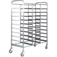 CHARIOT - MOD. CA1470 - Structure en acier inox - Glissières en acier inox- Capacité N. 30 plaques GN 1/1 (53x32,5 cm) - Dim. 110x62xh175 cm
