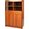 MEUBLE DE SERVICE DE SALLE - MOD. ML3170ST - Structure en bois aggloméré anobli de haute épaisseur - N. 1 porte - N. 1   trémie - N. 2 tiroirs - Dim. 95x49xh144 cm