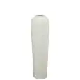 Vase - couleur blanc - Structure en ciment, travail artisanal - Modèle 1209-j40S
