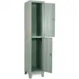 ARMOIRE-VESTIAIRE MULTICASES MÉTALLIQUE - MOD. EXT 35/50 - STRUCTURE MONOBLOC À PORTES - DIM. L 37x H 180 cm