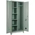 ARMOIRE-VESTIAIRE MÉTALLIQUE À DEUX PORTES - MOD. EXT80P1V2 - STRUCTURE MONOBLOC - DIM. L 80 x P 50 x H 180 cm - Volume 1,07 m³ - Poids 49 kg