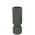 Vase - couleur noir - Structure en ciment, travail artisanal - Modèle 1213-j316M-black