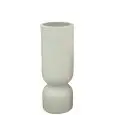 Vase - couleur blanc - Structure en ciment, travail artisanal - Modèle 1213-j316M-white