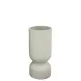 Vase - couleur blanc - Structure en ciment, travail artisanal - Modèle 1214-j316S-white