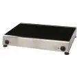 PLAQUE VITROCÉRAMIQUE ÉLECTRIQUE PROFESSIONNELLE AVEC DEUX ZONES - Mod. 2F-6-730-500 - Taille Cm L 73 x P 50 x h 8 - Puissance: 2 x 3400-1300W 2K