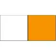 COULEUR DU SIÈGE BLANC + ORANGE