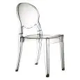 CHAISE IGLOO - MOD. 2357 - STRUCTURE EN POLYCARBONATE - POUR USAGE À L’INTÉRIEUR ET À L’EXTÉRIEUR - EMPILABLE - DIM. L 45 x P 52 x H 87 cm - NORME CE
