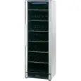 VITRINE PRÉSENTOIR À VIN RÉFRIGÉRÉE - MOD. VINO296 - Temp. °C +5/+22 - DIM. Cm L 59,5 x P 63 x h 186 - CAPACITÉ NETTE: Lt 368 - PUISSANCE W 170 - DÉGIVRAGE AUTOMATIQUE - MONOPHASÉ V 230/1/50 Hz - RÉFRIGÉRATION VENTILÉE - GAZ RÉFRIGÉRANT R600a - CAPACITÉ: 