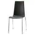 CHAISE MANNEQUIN - MOD. 2660 - STRUCTURE À 4 PIEDS EN ACIER TUBULAIRE CHROMÉ - COQUE EN FIBRE DE VERRE RENFORCÉE DE POLYPROPYLÈNE RECYCLABLE - POUR USAGE INTÉRIEUR - EMPILABLE - DIM. cm L 45 x P 52 x H 90 - NORME CE