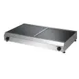 PLAN DE CUISSON ÉLECTRIQUE  - MOD. QD513 - PLAN EN VITROCÉRAMIQUE  - PUISSANCE  W 2x3400 - Alimentation V400/50-60Hz TRIPHASÉ  - DIM. Cm L 74 x P 44 x h 11 - NORME CE