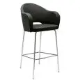 TABOURET AGATHA - MOD. 384 - STRUCTURE EN ACIER AVEC REPOSE-PIEDS - COQUE EN TISSU - À USAGE INTERNE - DIM. Cm L 60 x P 59 x H 116 - NORME CE