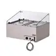 PRÉSENTOIR BAIN-MARIE COMPTEUR - MOD. BMM - IDÉAL POUR MOZZARELLA - STRUCTURE EN ACIER INOXYDABLE - TEMPÉRATURE °C +30/+90 - MONOPHASÉ 240V - NORME CE