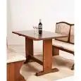 TABLE DE STYLE CLASSIQUE EN TULIPIER MASSIF - MOD. 045T - STRUCTURE EN BOIS - FINITIONS BOIS TEINT À L'ANILINE BEIGE, CERISIER ET NOYER - POUR USAGE À L’INTÉRIEUR - VENDUE PAR LOTS DE 2 - NORME CE